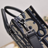 East-West Tote Bag Beige and Maxi DR Oblique Jacquard