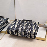 East-West Tote Bag Beige and Maxi DR Oblique Jacquard