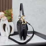 Saddle Bag with Grained Calfskin