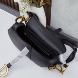 Saddle Bag with Grained Calfskin