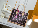 x TM OnTheGo PM Monogram Cherry Blossom Sakura Brown M13079