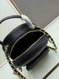 Duma Backpack Black Grained Calfskin & Gold-Tone Metal AS3787 B10218 94305