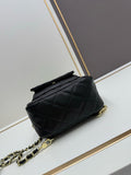 Duma Backpack Black Grained Calfskin & Gold-Tone Metal AS3787 B10218 94305