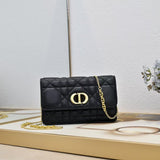Caro Pouch with Chain Supple Cannage Lambskin