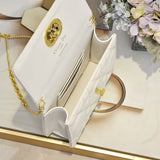 Caro Pouch with Chain Supple Cannage Lambskin
