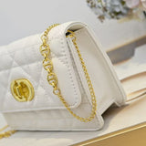 Caro Pouch with Chain Supple Cannage Lambskin