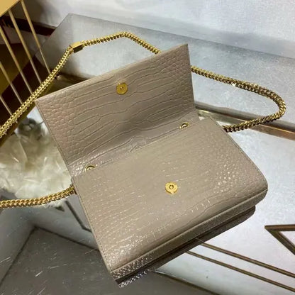 small Kate series small crocodile pattern tassel bag