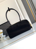 Re-Nylon and Leather Small Top-Handle Bag with Padlock 1BB133_2C8Q_F0002_V_ODO