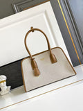 Medium Linen-Blend and Leather Tote Bag 1BG572_2HJA_F0KFZ_V_OOZ