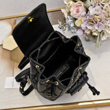 Small DR Caro Backpack Macrocannage Lambskin