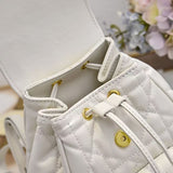 Small DR Caro Backpack Macrocannage Lambskin