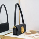 Miss DR Flap Bag Black Quilted Calfskin with Miss DR Allover Motif M2610UBOS_M900