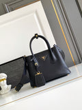 Double small Saffiano leather bag 1BG443