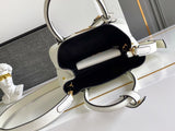 Double small Saffiano leather bag 1BG443