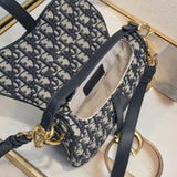 Grained Lether Saddle Bag