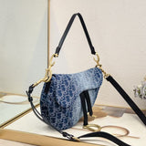Grained Lether Saddle Bag