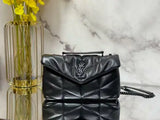 Loulou Puffer mini double chain bag