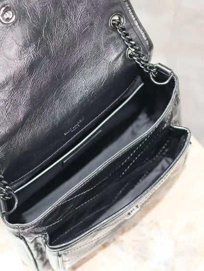 Niki Baby in Crinkled Vintage Leather 