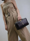 black elephant print Gaby cosmetics bag