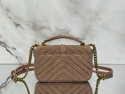 Mini College Bag in Suede