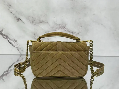 Mini College Bag in Suede