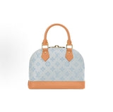 2026 Alma PM Handbag Glacier Blue  Monogram-coated canvas with calfskin trim M27526