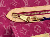 2026 Baggy PM Handbag in Pink Monogram Jacquard Denim M28266