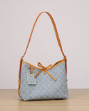 2026 CarryAll PM Handbag, Blue Monogram Denim M11462