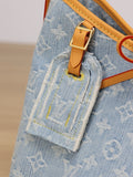 2026 CarryAll PM Handbag, Blue Monogram Denim M11462