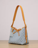 2026 CarryAll PM Handbag, Blue Monogram Denim M11462