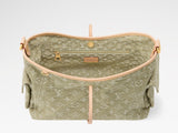 2026 Carryall Cargo PM Handbag in Khaki Denim M27623