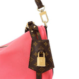 2026 Express PM Handbag in Bright Pink Grained Calfskin M29092