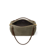 2026 Express MM Handbag Khaki Suede Calfskin M29230