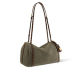 2026 Express MM Handbag Khaki Suede Calfskin M29230