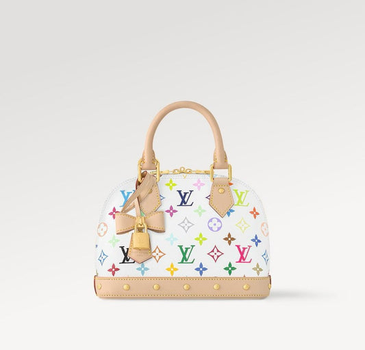 2026 Limited-Edition White-Coated Canvas Collaboration Handbag M13078