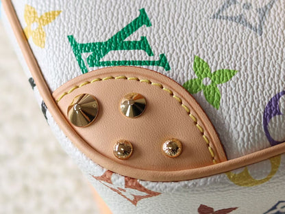 2026 Collaboration White Monogram Canvas Handbag M27866