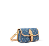2026 Nano Diane Classic Baguette Bag Miniature Edition Blue Jacquard Denim M27700