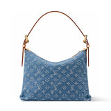 2026 Baggy Monogram Denim Tote Bag in Washed Blue Denim M27329