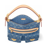 2026 Baggy Monogram Denim Tote Bag in Washed Blue Denim M27329