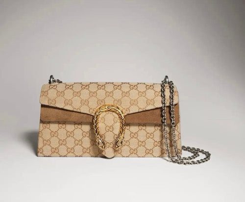 2026 Brown GG Canvas Classic Monogram Dionysus Bag 874735 FAF7S 9642