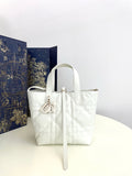 2026 Toujours Vertical Tote Bag, Ivory, Small M2835OSNW_M030