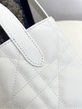 2026 Toujours Vertical Tote Bag, Ivory, Small M2835OSNW_M030