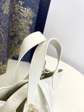 2026 Toujours Vertical Tote Bag, Ivory, Small M2835OSNW_M030