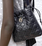 2026 Adiorable Black Mini Bucket Bag S2611OUQA_M900