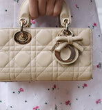 2026 Mini Lady D-Joy Trench Handbag in Fine Lambskin M0636OUQA_M73U
