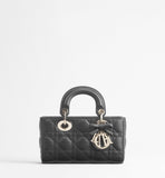 2026 Lady D-Joy Trench Handbag in Black Lambskin M0613ONGE_M900