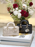 2026 Lady D-Joy Trench Handbag in Black Lambskin M0613ONGE_M900