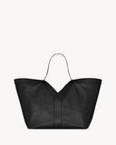 2026 Large Y Tote Bag, Black Grained Calfskin 820672AAEIF1000