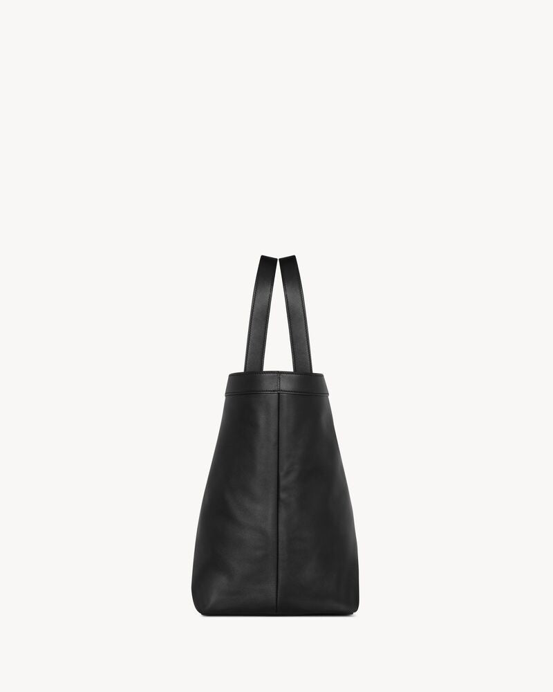 2026 Large Y Tote Bag, Black Grained Calfskin 820672AAEIF1000