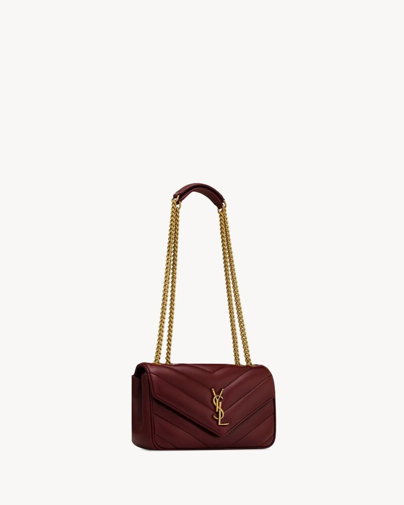 2026 Loulou Series Medium Deep Burgundy Lambskin Shoulder Bag 801439AAEAX6197